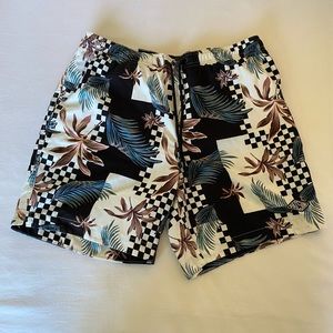Men's PacSun Short Style Printed Swim Trunks Size Medium